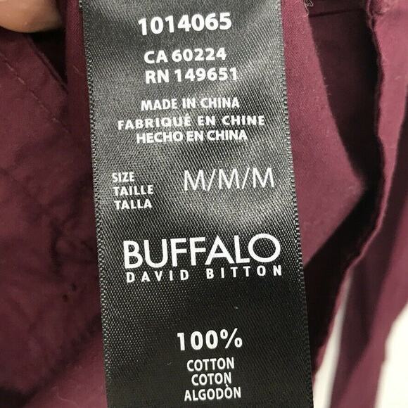 Buffalo David Bitton Light Military Jacket Red M - Picture 6 of 6